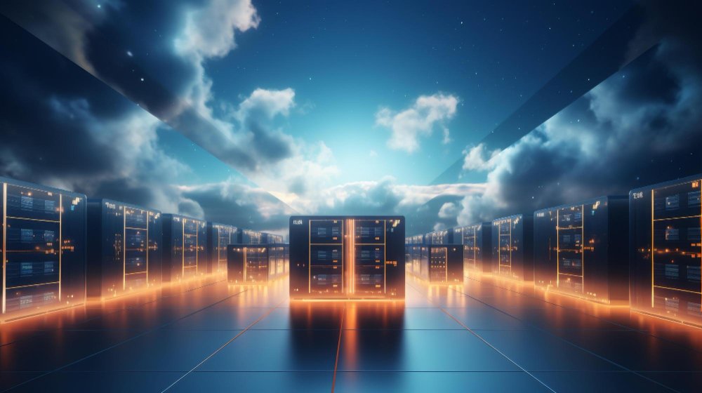 Server room data center backup hosting concept advanced data center with cloud computing Image by svstudioart on freepik